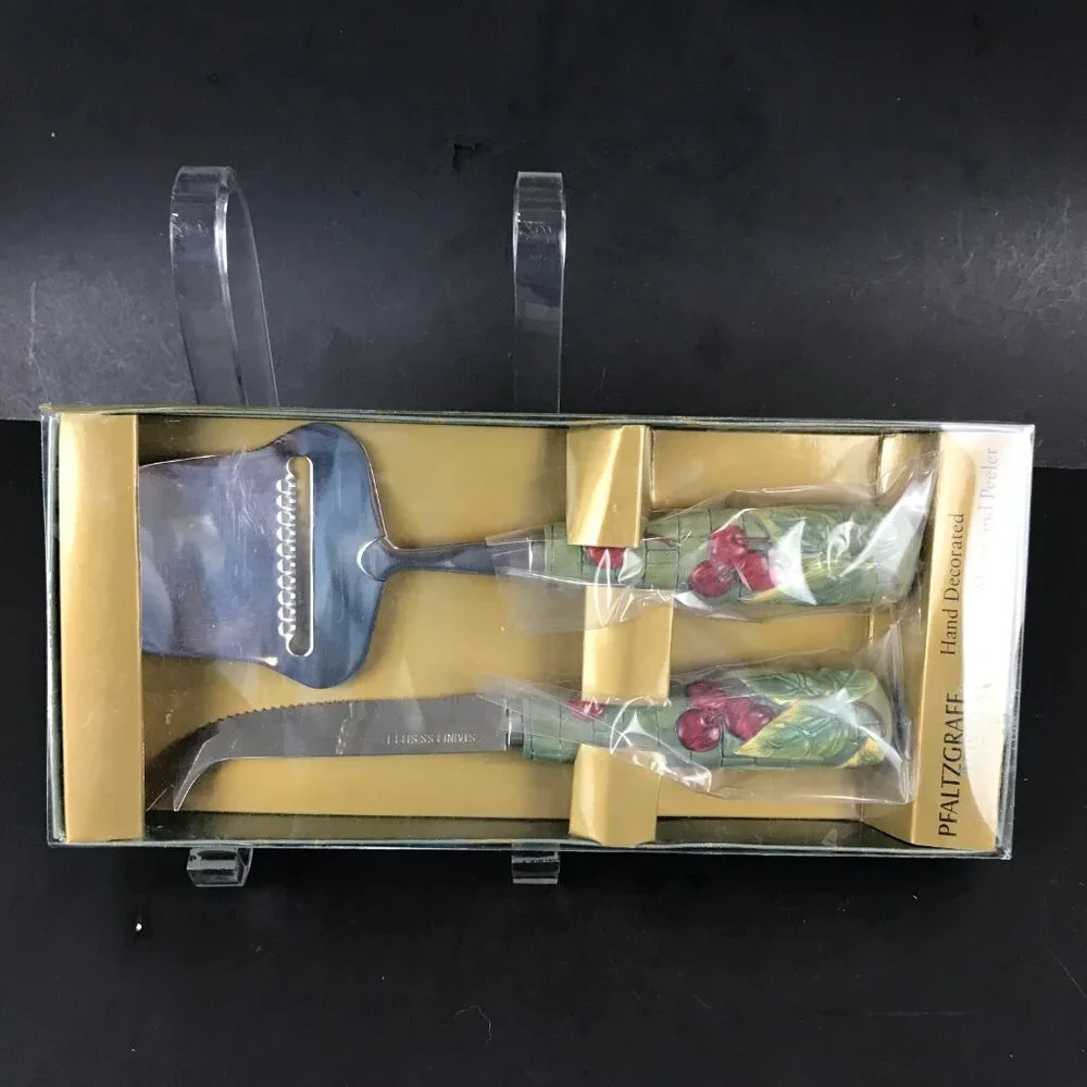 Pfalzgraff Cheese slicer/peeler, 2 pc set, Holiday
